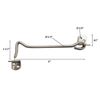 6" Stainless Steel Gate Hook Latch Window Door Mounted Anywhere