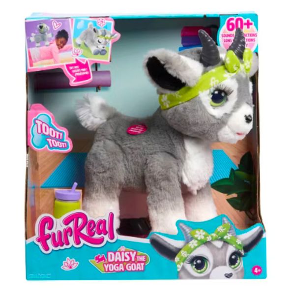 NIB Just Play furReal DAISY YOGA GOAT  interactive Toy 11-inch FREE SHIP