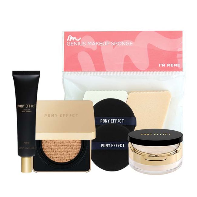 Pony Effect Perfect Cover Base Makeup Soft Set 004 Tan & Pore