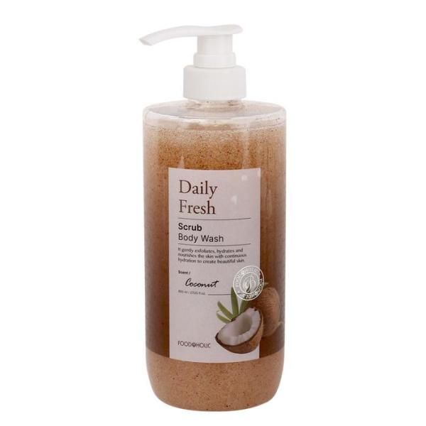 [XBJ83225]Coconut scrub body wash that keeps you moist even when used every day