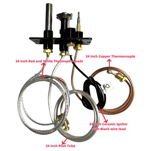 Propane Gas 10002265 3 Way Pilot Assembly for Majestic, Monessen, Temco, and Vermont Castings Fireplaces and Stoves
