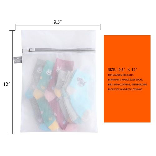 Kimmama Laundry Bag Mesh Wash Bags, Washing Machine Wash Bag, Net Washer Sack with Zipper, Dryer Pouch for Cleaning and Drying Cloths, Garment, Delicates, lingerie, Bra, Pant, Sock, Small Toys