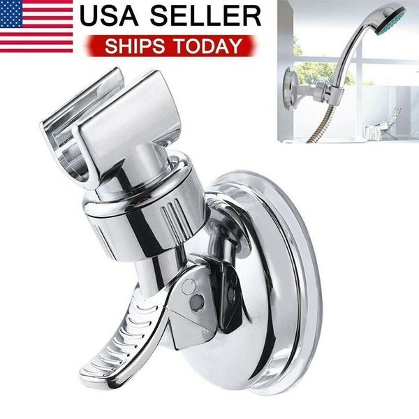 Adjustable Shower Head Holder Suction Cup Handheld Showerhead Wall Mount Bracket