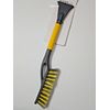 Shell LIGHTWEIGHT 24" Snowbrush W/ Bear Claw Car Ice Scraper - Yellow / Grey