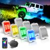 MICTUNING C2 RGB-IC LED Rock Lights 8 Pods Underglow Multicolor Chasing Neon Kit