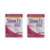 2 Pack Slow Fe Slow Release Iron Supplements High Potency Gentle 60 Tablets Each