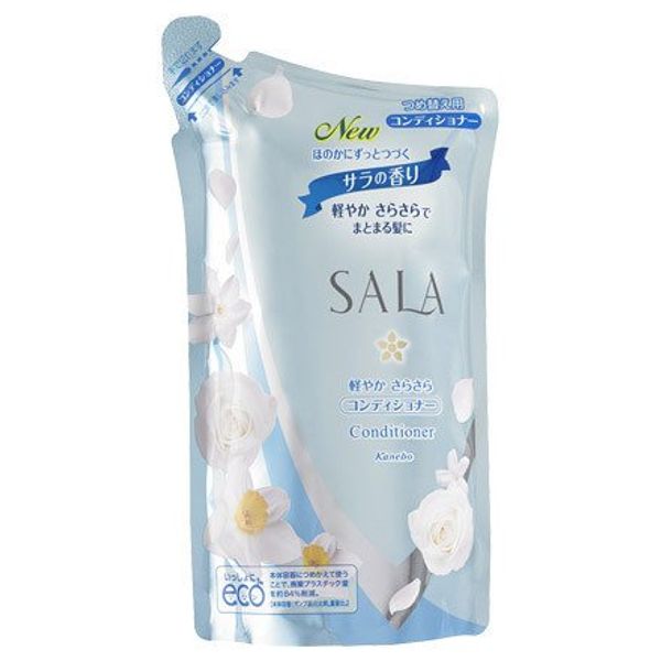 Kanebo Sala Light Silky Conditioner Refill 350ml (Green Tea Set)