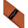Frederick Thomas Copper Orange Knitted Tie, Dark Peach Coral, 5cm Width, 147cm Length