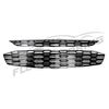 Gloss Black Grille Grill Insert Overlay 2PC Trim FOR 2016-2018 Chevy Malibu