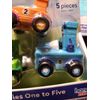 Number Blocks Mini Vehicles One to Five Numberblocks Counting Toy hand2mind