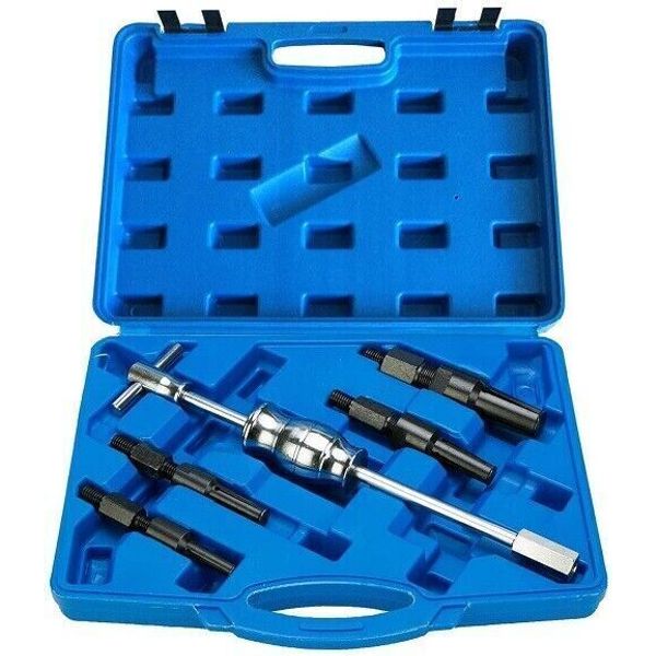 5PCS Blind Hole Bearing Inner Puller Set Remover Slide Hammer Extractor Tool Set