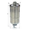 MANN-FILTER WK 853/3 x Kraftstofffilter - für Pkw + Transporter