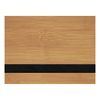 12" x 24" Sheet Bamboo/Black Blank Laserable Leatherette Sheet-Qty 1 Bamboo/Black