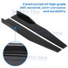 For Universal Car Gloss Black Side Skirt Extension Rocker Panel Lip Splitters