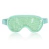 TEEROVA Cooling Eye Mask with Gel Bead - Reusable Gel Eye Mask for Dark Circles, Puffy Eyes, Dry Eyes, Headaches, Migraines, Sinus (Green)