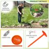 FEBTECH-SepticTank Marker for Property line Markers-2.7"x10" Pack of 8+1 Hammer