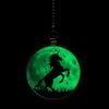 Unicorn Magic Moon Glow in The Dark Fan/Light Pull Pendant with Chain