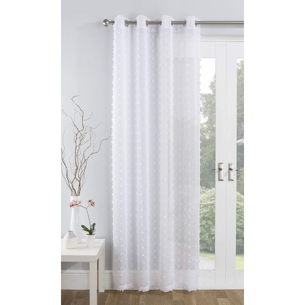 Tyrone Textiles Panels, White, 137 cm
