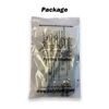Sterilized Piercing Kit Surgical Steel Barbell Ring 16G Forceps Needle Gloves