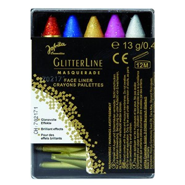JOFRIKA - Glitter Line Face Liner - 5 Make-Up Pens