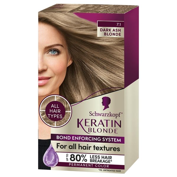 Keratin Color 7.1 Dark Ash Blonde 12/60ml USCA