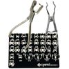 33 Pcs German Rubber Dam Starter Kit with Frame Punch Clamps Dental Instruments