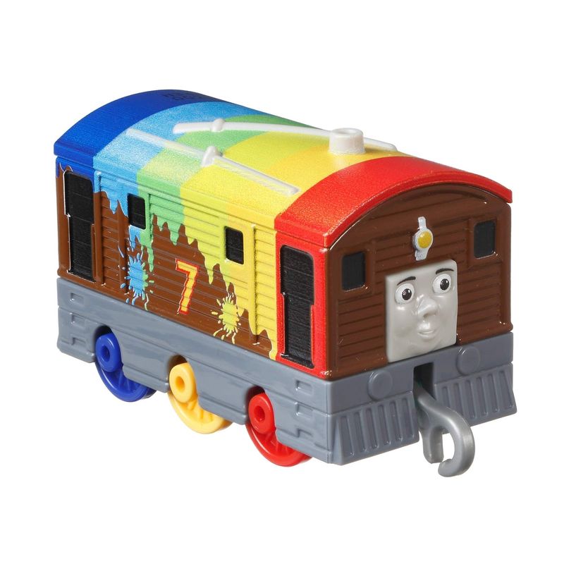 Thomas & Friends RAINBOW THOMAS The TANK Engine Push Along Metal Train Pride