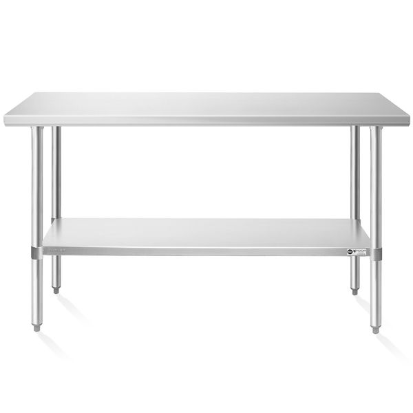 24x60 Stainless Steel Table, NSF Commercial Restaurant Kitchen Prep & Work Table