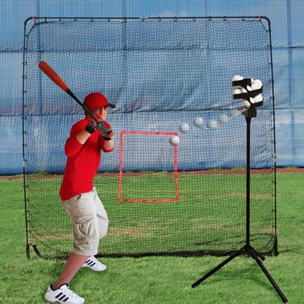 Heater Sports Big League Drop Toss Pitching Machine and Big Play Practice Net