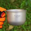 Lixada Titanium Coffee Cup, 500ml, Insulated, Lightweight, Durable, Outdoor Activities
