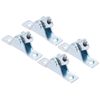 sourcingmap Gas Spring End Fitting Connector M8 Female Thread A3 Steel with Bracket 4pcs,Silver Tone