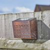 Smart Solar LED Maroc Wall and Fence Light Cool White Bronze