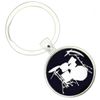 Bassin and Brown Mens Drum Kit Key Ring - Black/White