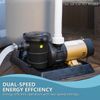 1.5HP High-Flow 2-Speed Above Ground Swimming Pool Pump Energy Efficient