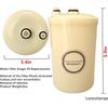 2-Pack Replacement Water Filter for Leveluk Kangen 8, Compatible with HG-N & K-8