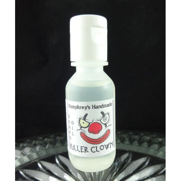 KILLER CLOWN Beard Oil, Cotton Candy Beard Conditioner, Halloween.5 oz Sample