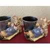Resin Indoor Outdoor Rustic Farmhouse Bunny Planter Candy Dish Easter Decor Egg