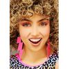 Magic Box Womens 80s Pink Flash Earrings