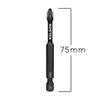 KELSON 5pcs Phillips 75mm PH1 PH2 PH3 Impact Rated Screwdriver Bits 1/4" Universal