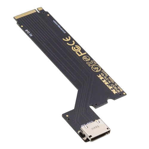 Cablecc M.2 M-Key PCI-E 4.0 to SFF-8612 SFF-8611 Oculink Host Adapter for 2024 ThinkBook 14+ AMD8845 External Graphics Card & SSD