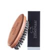 ZilberHaar Pocket Mustache and Beard Brush - Stiff Boar Bristles Small Brush - Perfect Beard Grooming Tool - Relieves beard itch - Short and Medium - Made In Germany