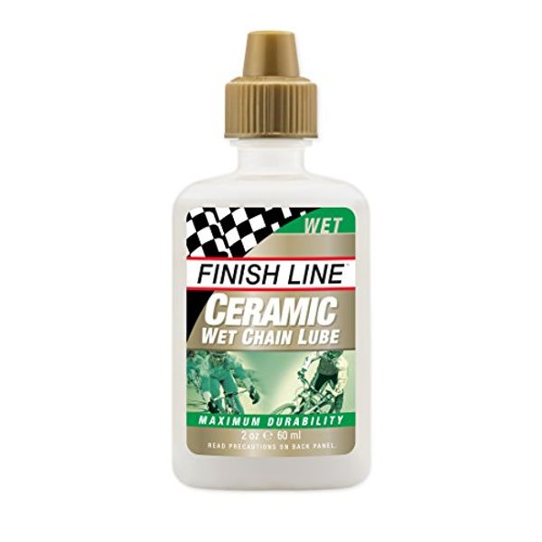 Finish Line Ceramic WET Bicycle Chain Lube 2oz Drip Squeeze Bottle
