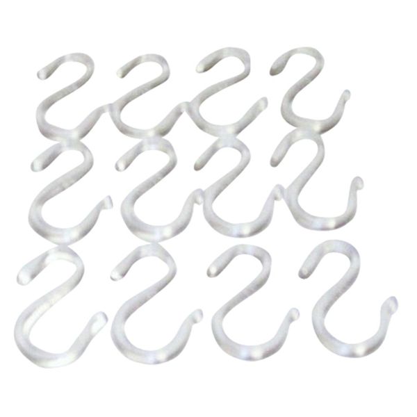 12 CLEAR PLASTIC PUNCH BOWL CUP S HOOKS HANGERS