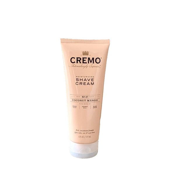 Cremo Moisturizing Formula Shave Cream Coconut Mango 6 oz Brand New