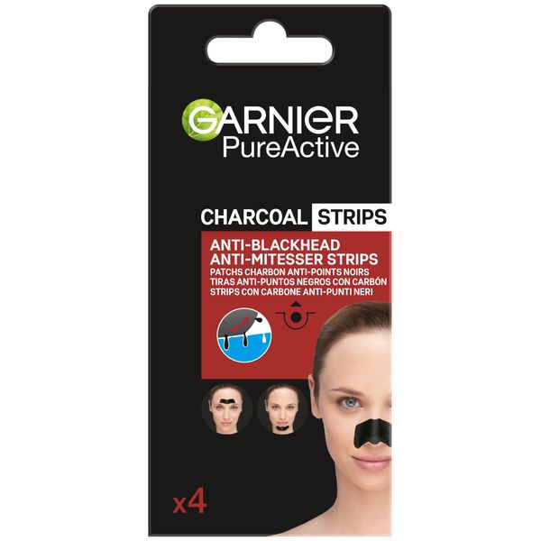 Garnier Viso Pure Active Charcoal Contro Punti Neri, 4 Strisce