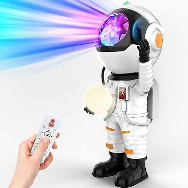 360° Rotating Astronaut Star Projector with Remote Control & Color Changing LEDs