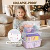 Clear Plastic Storage Bins with Lids,Stackable Containers for Classroom,Toy Stor