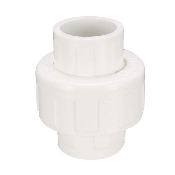 sourcing map 20mm Slip x 20mm Slip Metric PVC Pipe Fitting Union Solvent Socket Quick Connector 4pcs