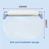 Safety Face Shield Protection Cover Guard Transparent with Elastic,2 pieces