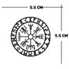 Viking Icelandic symbol TEMPORARY Tattoo compass Vegvisir